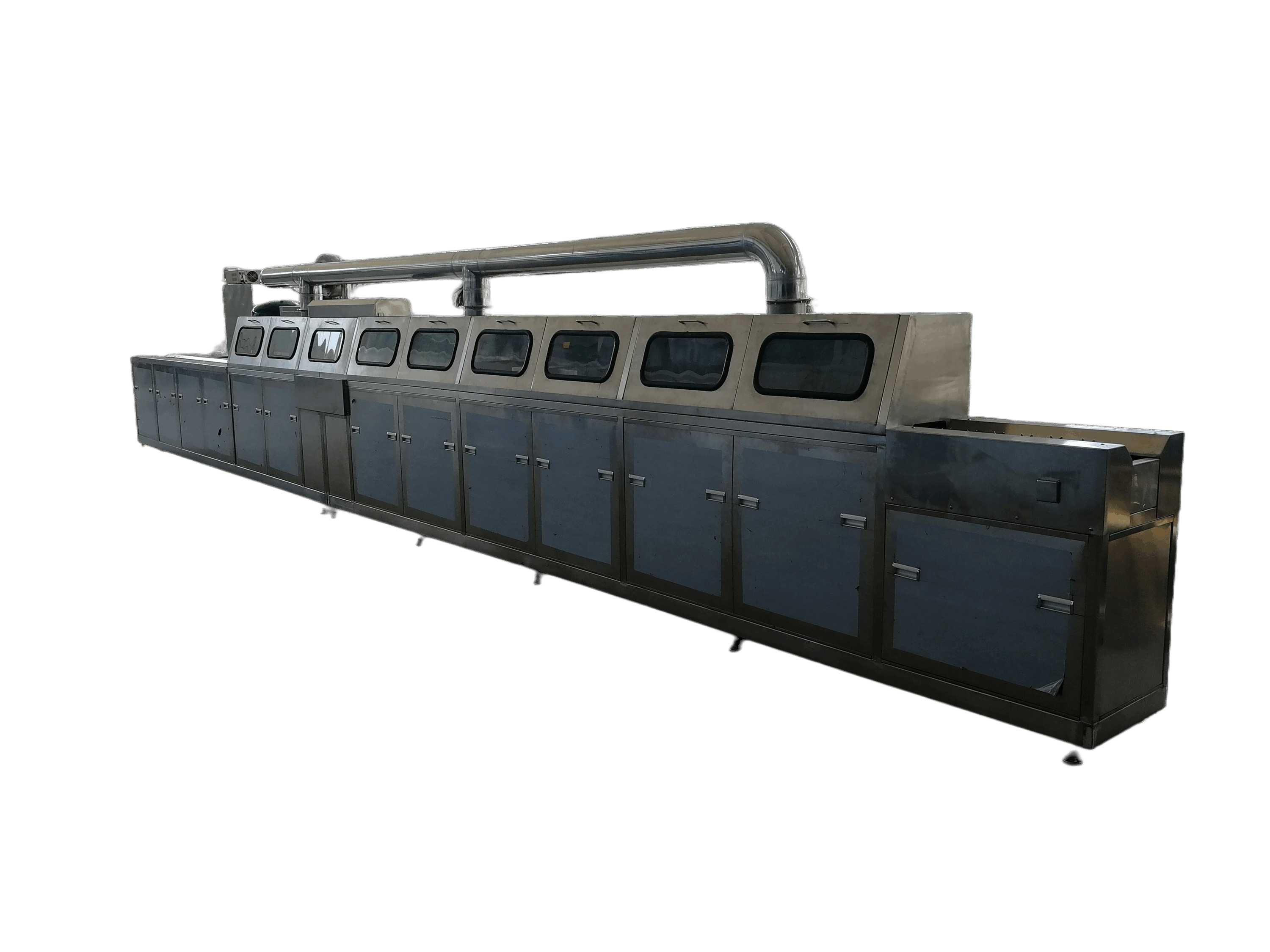 步进式超声波喷淋清洗干燥设备